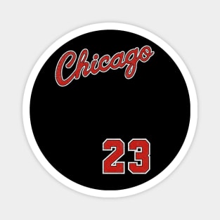 CLASSIC - Chicago Basketball Vintage/worn out Look Magnet